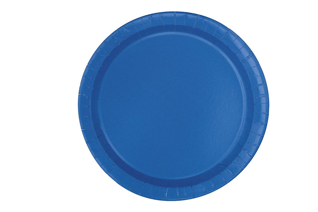 Paper Plates 9" - Bright Blue