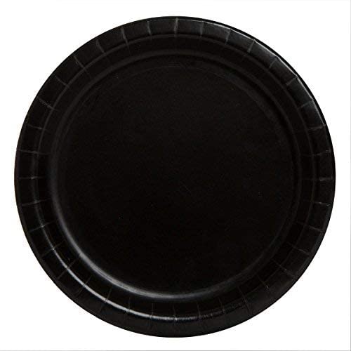 Paper Plates 7" - Black