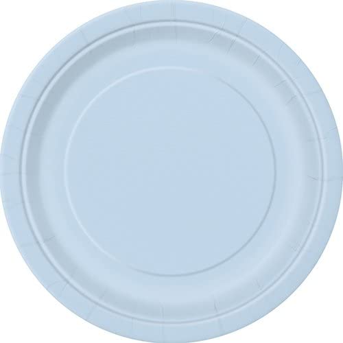 Paper Plates 7" - Powder Blue