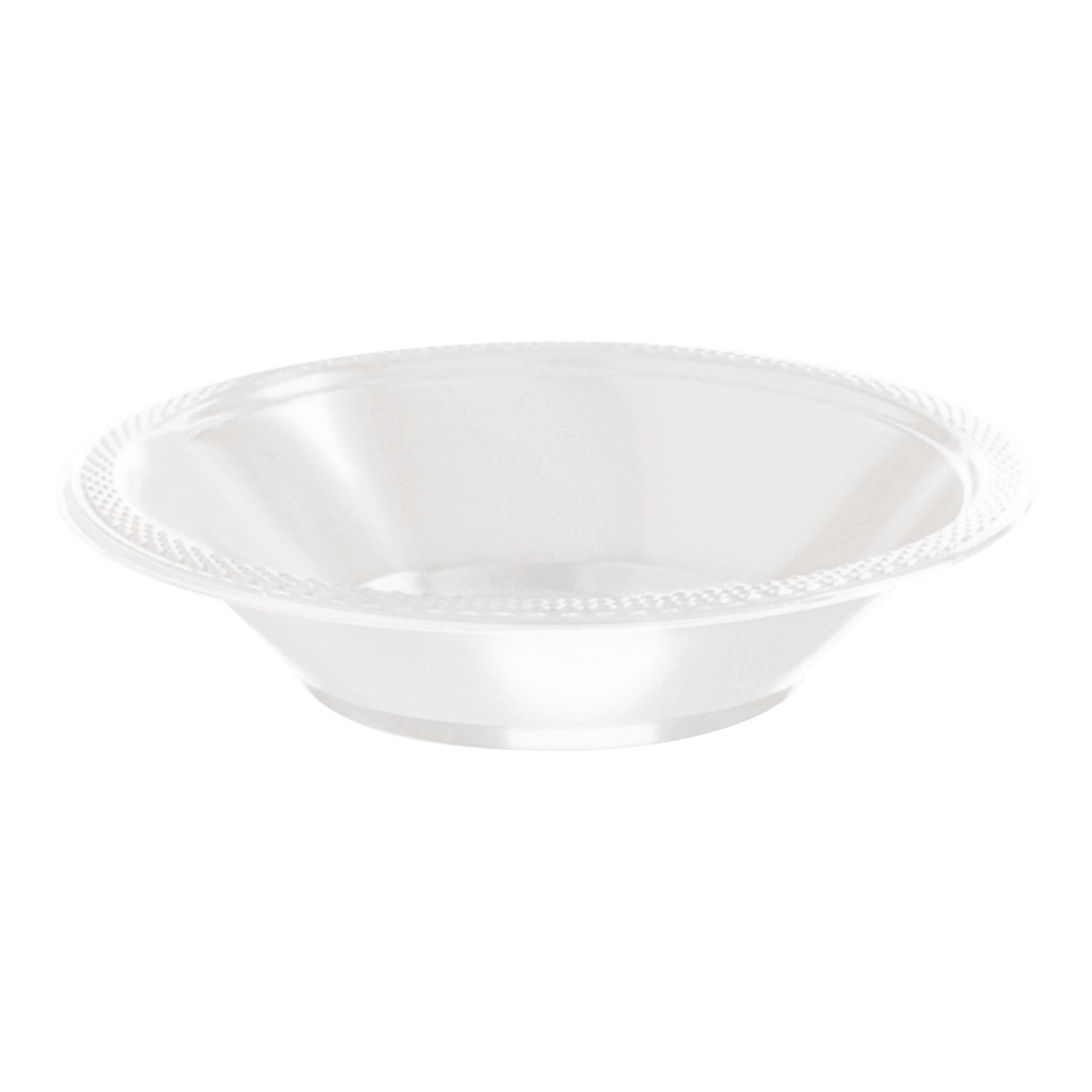 Plastic Bowls - Bright White