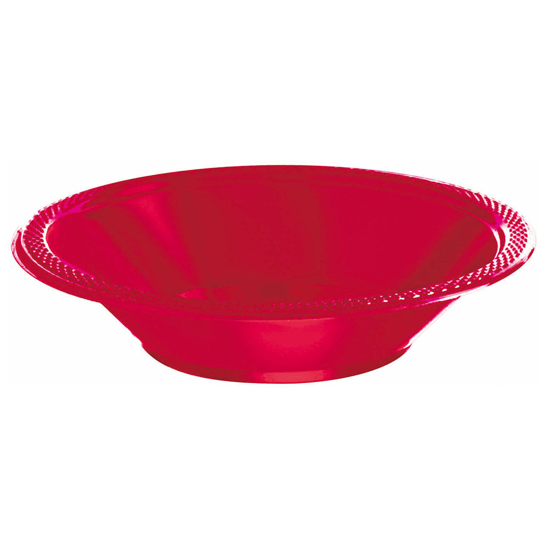 Plastic Bowls - Apple Red