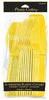 Plastic Cutlery Assorted - Sunshine Yellow