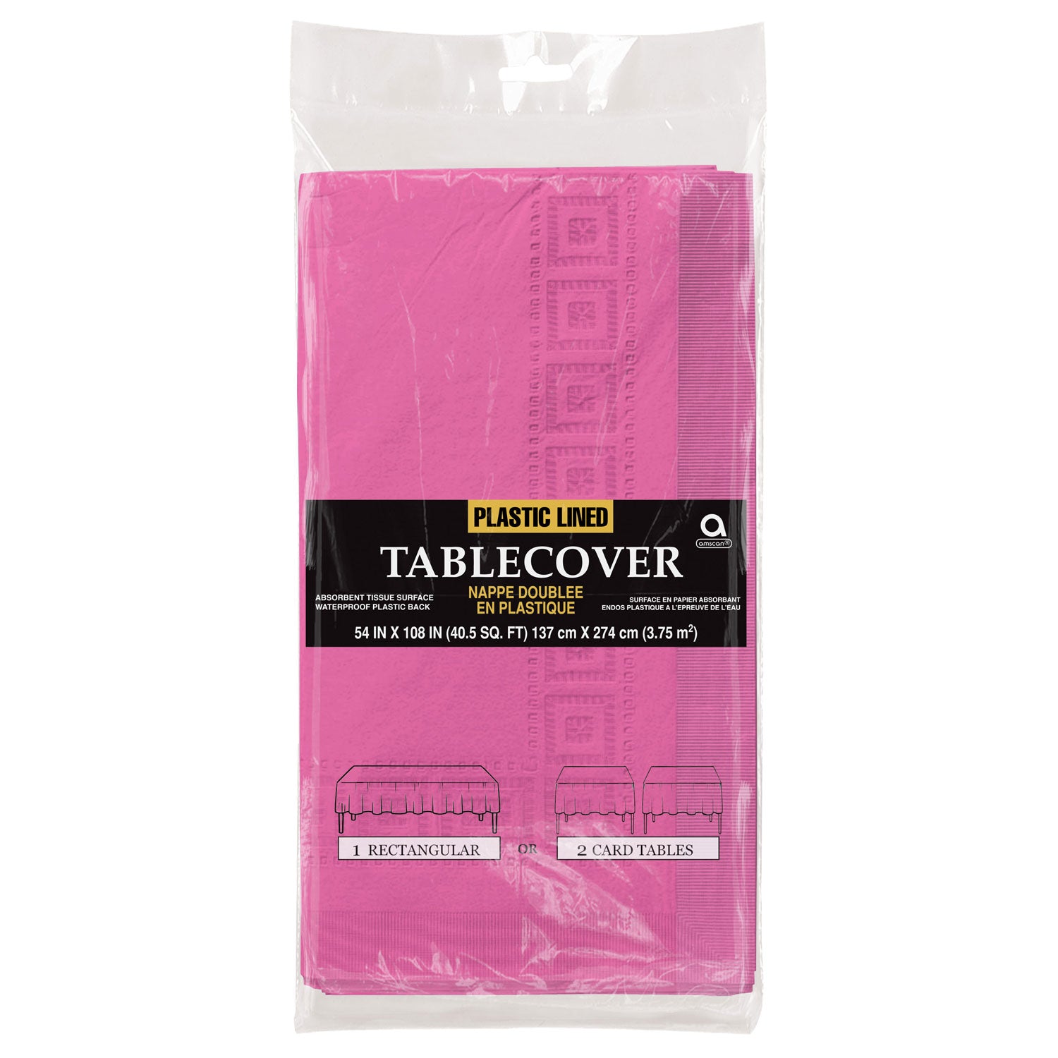 Tablecover Rectangular - Bright Pink