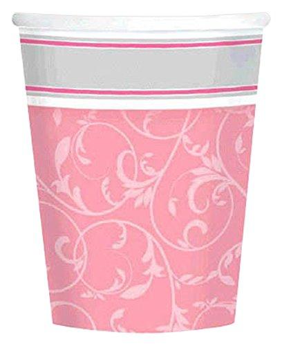 Radiant Cross Pink Paper Cups