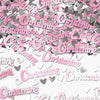 Pink Christening Table Confetti
