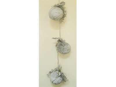 Hanging silver baubles