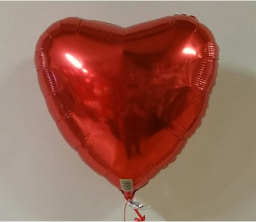 Red Heart Shaped Balloon - uninflated