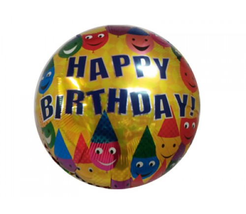 Happy Birthday Balloon - Candles  - uninflated