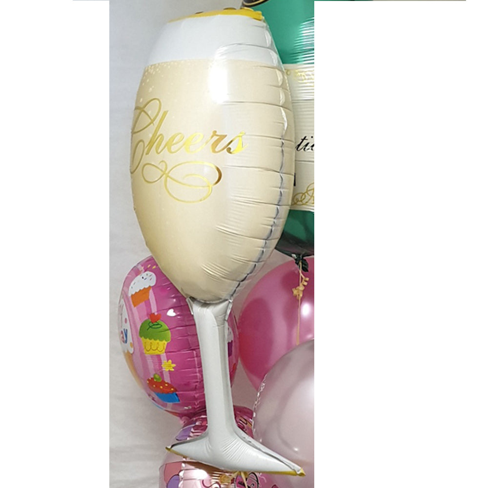 Champagne Glass Balloon - uninflated
