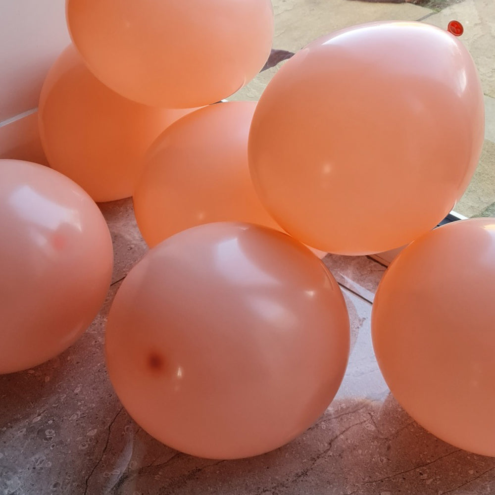 Peach Balloons - E100 Bag Of 50 Eire Pastel Balloons