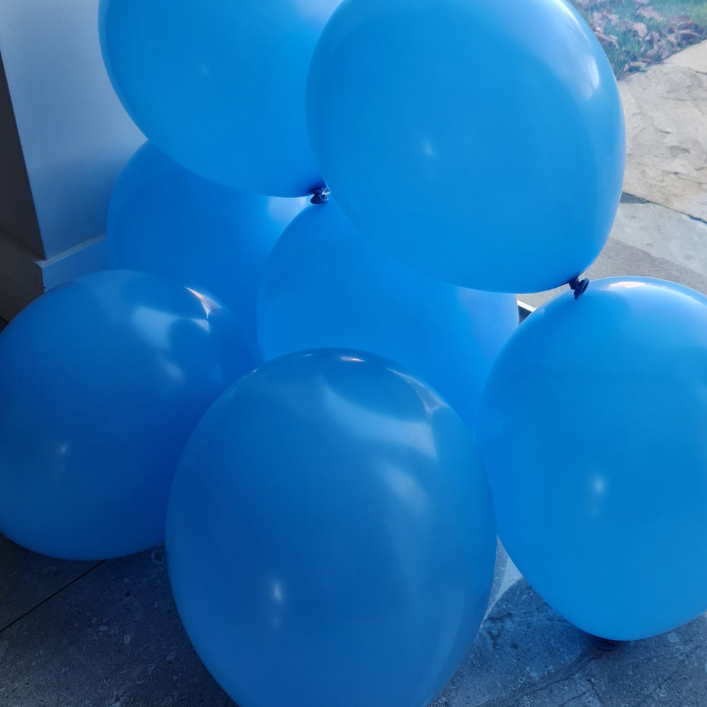 Blue Balloons - E106 Bag Of 50 Eire mid blue Pastel Balloons