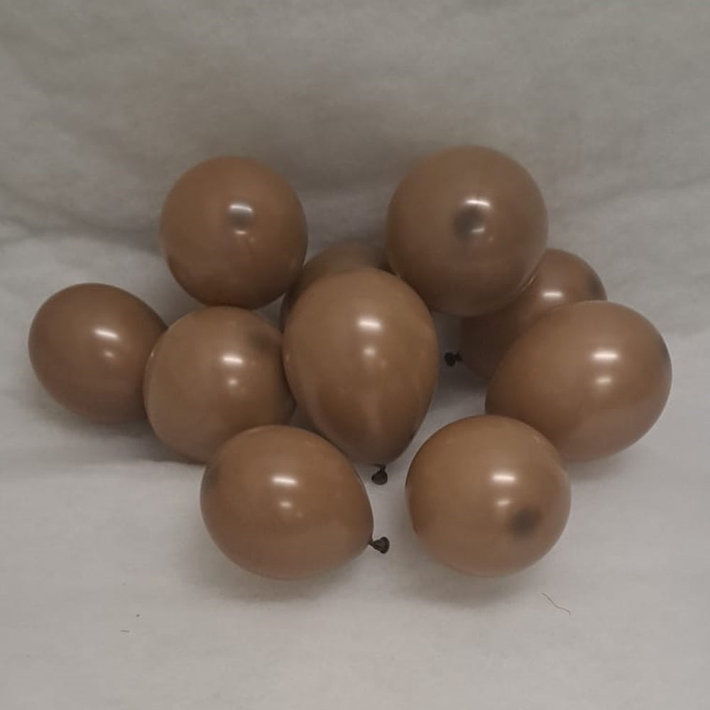 Coffee Balloons - E39 bag of 100 x 5" Eire Pastel Coffee Balloons