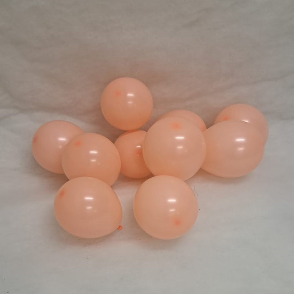 Peach Balloons - E44 bag of 100 x 5" Eire Pastel Peach Balloons