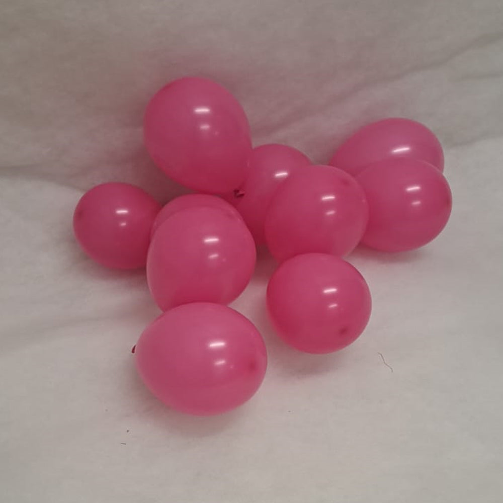 Pink Balloons - E65 bag of 100 x 5" Eire pastel Fuchsia Balloons