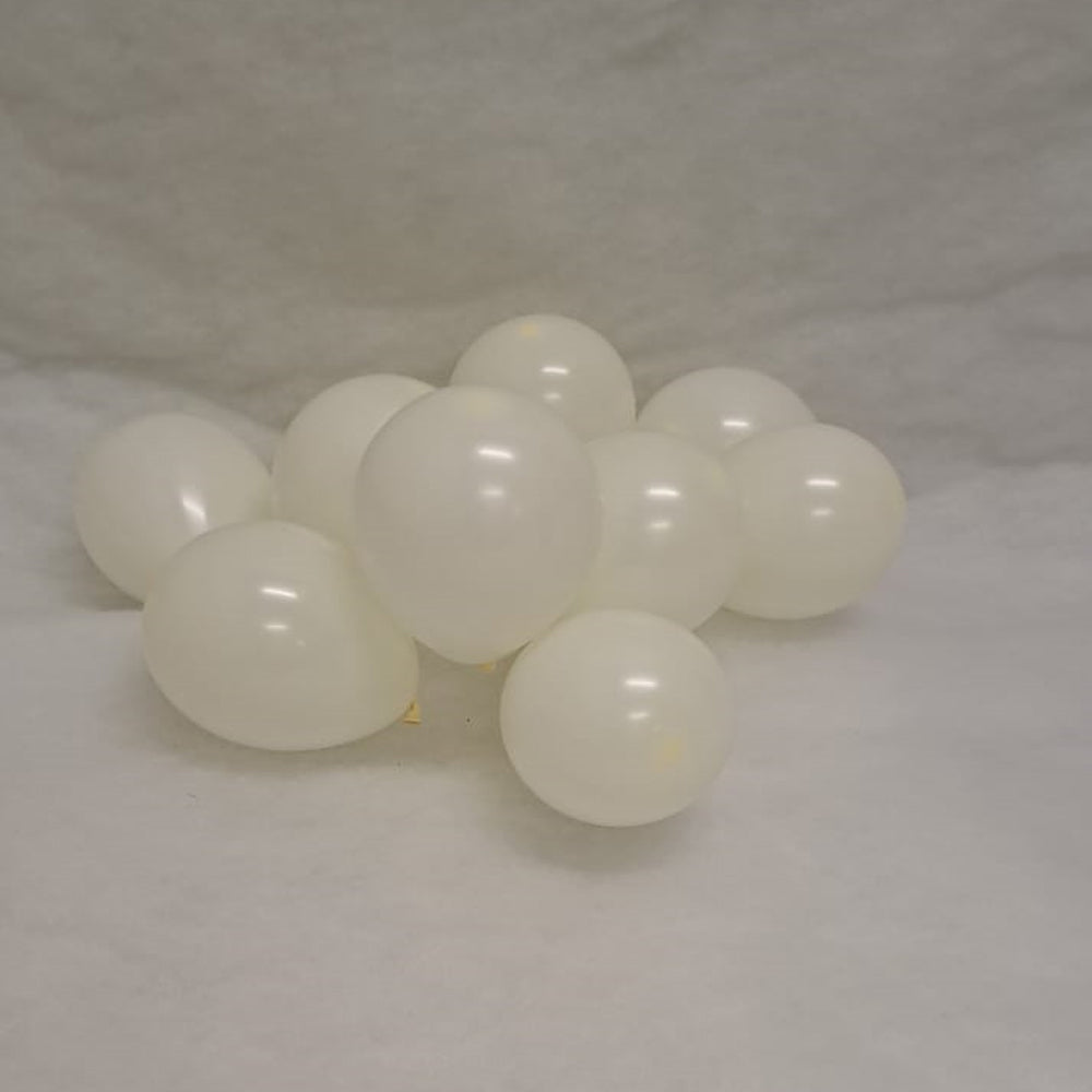 Ivory Balloons - E68 bag of 100 x 5" Eire pastel Ivory Balloons