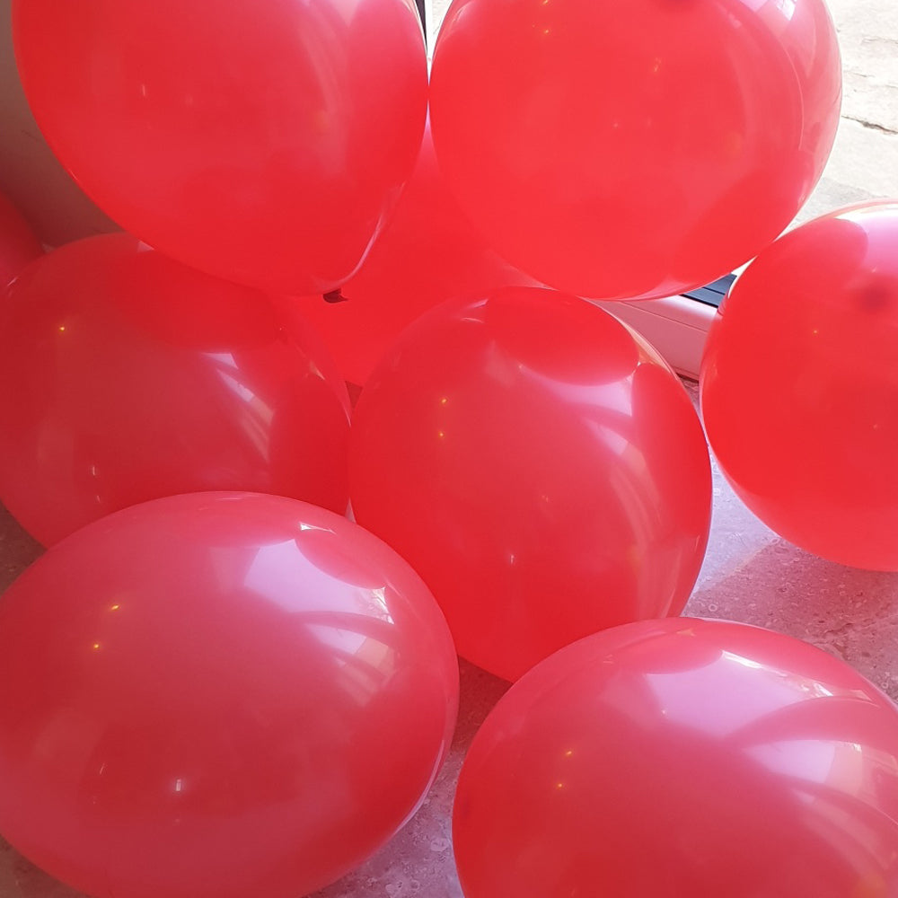 Red Balloons - E79 Bag of 50 Eire Pastel Red Balloons
