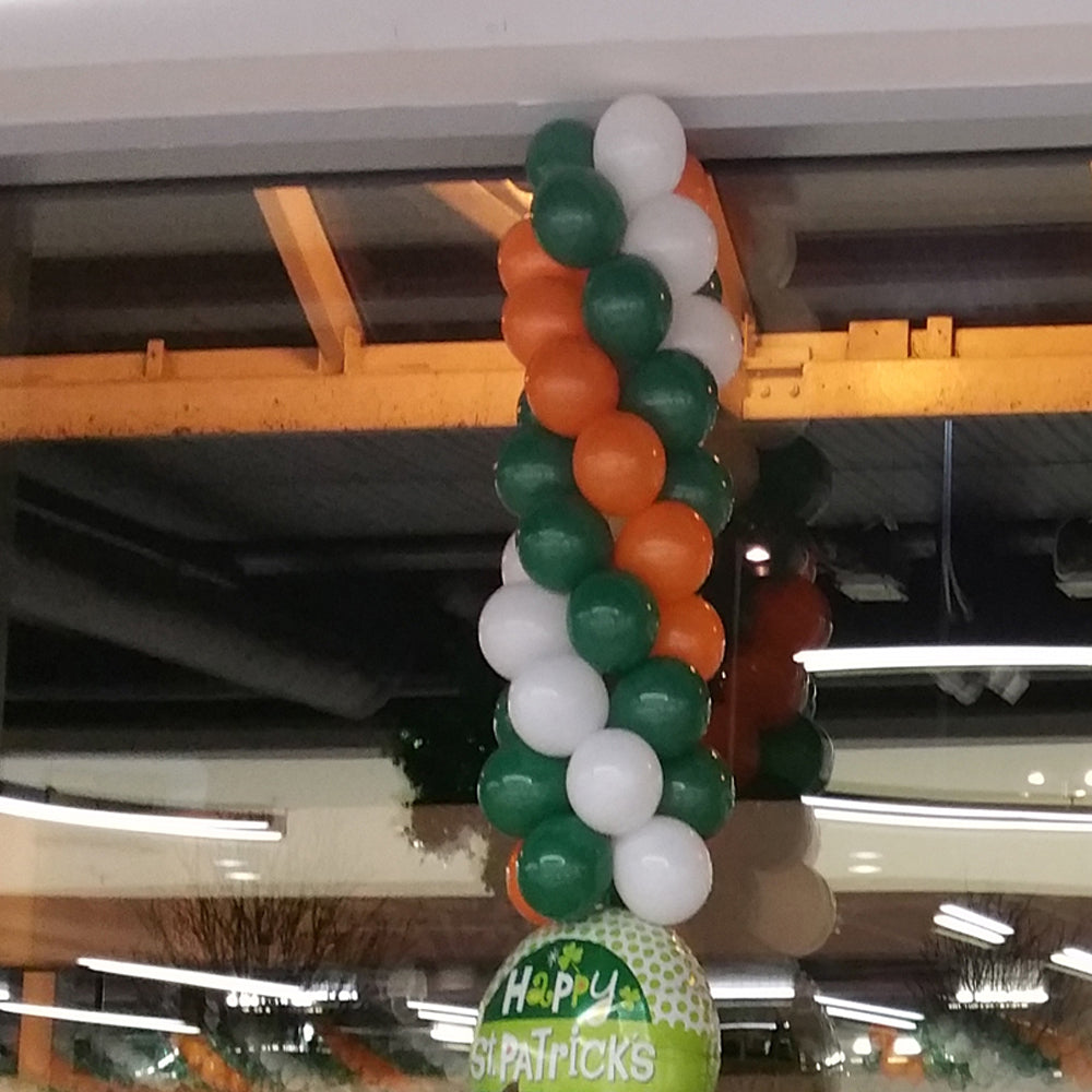 Green Balloons - E83 Bag of 50 Eire Irish Green Pastel Balloons