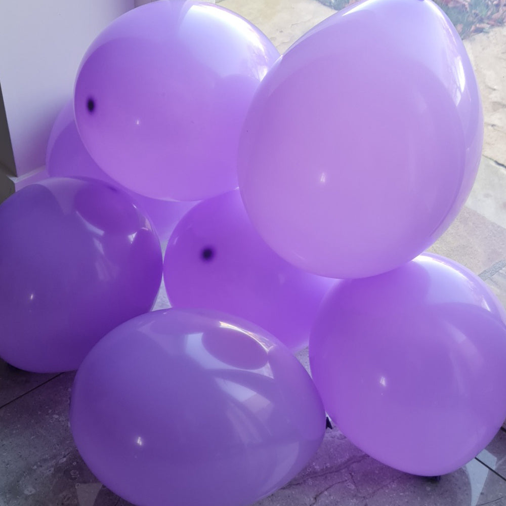 Purple Balloons - E98 Bag Of 50 Eire Pastel Lavender Balloons