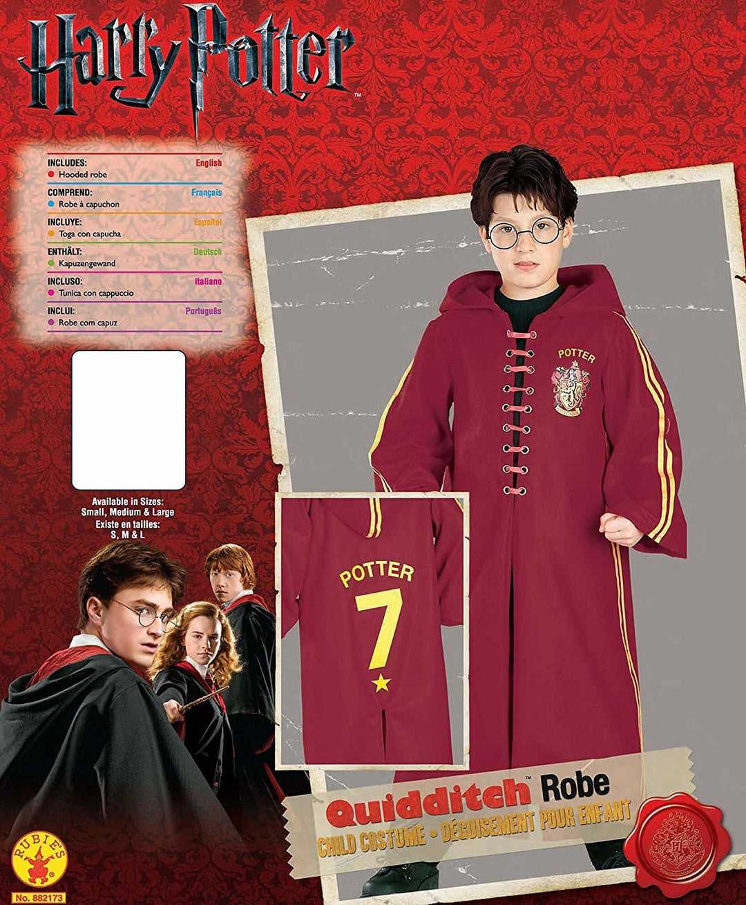 Child Harry Potter Quidditch Robe Costume