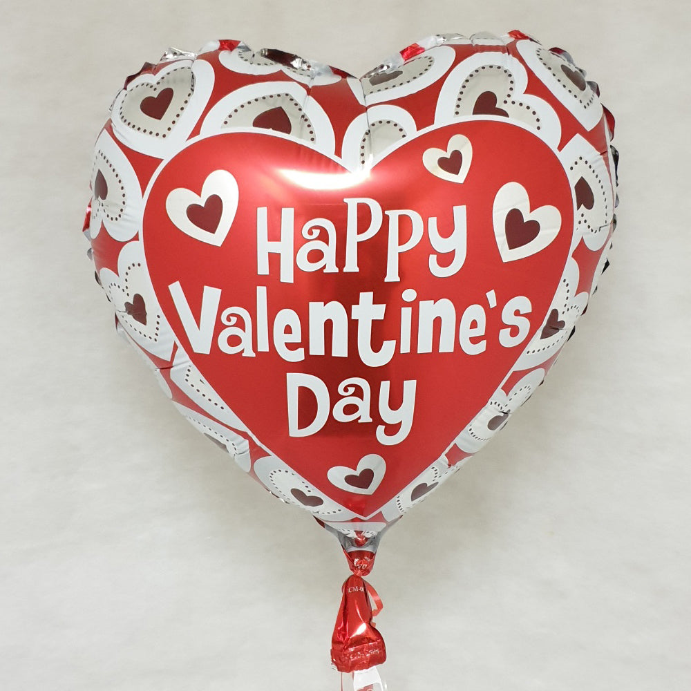 Happy Valentines day Balloon - red - Uninflated