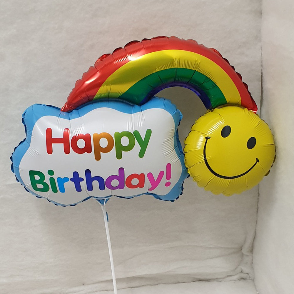 Happy Birthday rainbow - uninflated