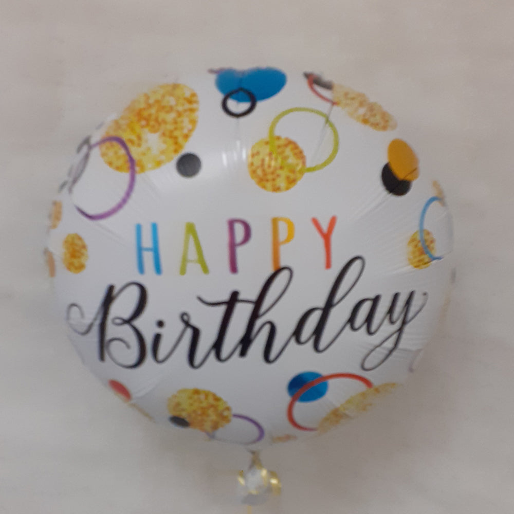 Happy Birthday Balloon - formal - uninflated