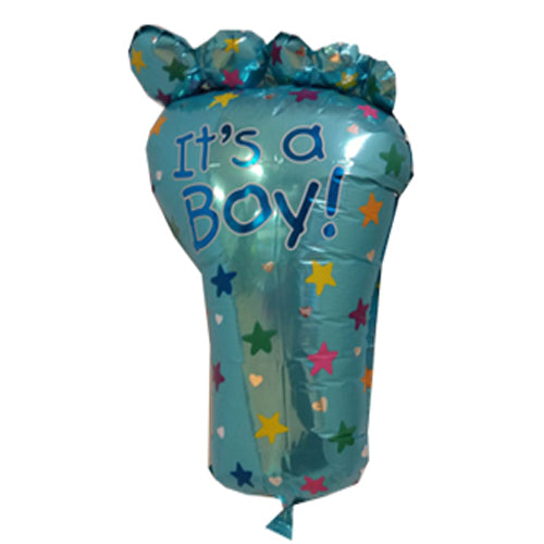 Its a boy foot shape foil balloon