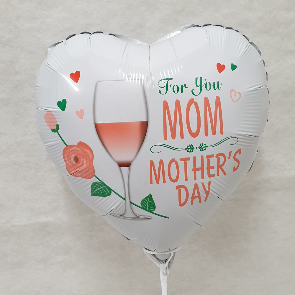 Mothers Day Round Foil Balloon - uninflated