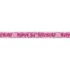 Birthday Glitz Strip Banner - Pink 30th Birthday