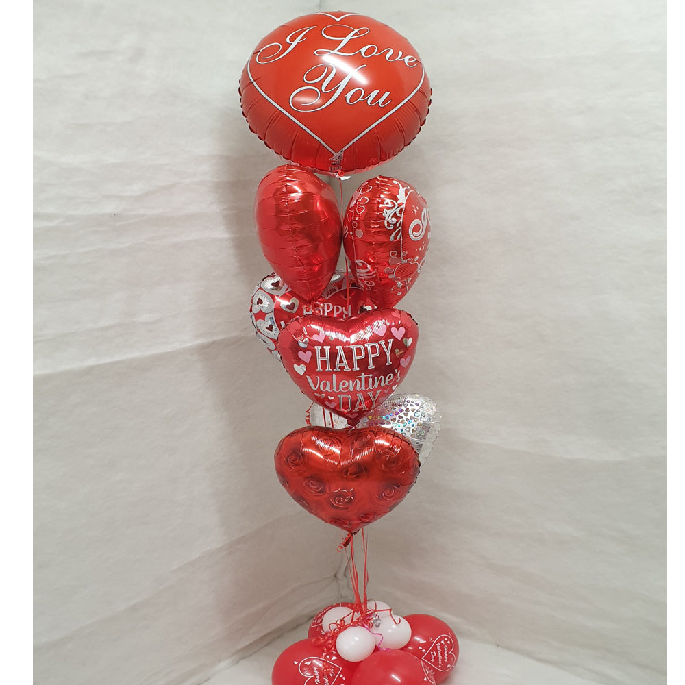 Personalised Photo Valentine's Bouquet - 7 Balloons
