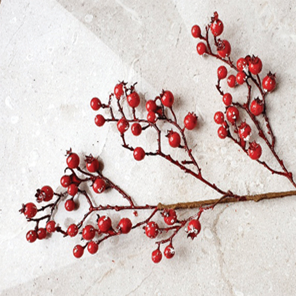 Red Berry Twig - Christmas Decoration - 45cm