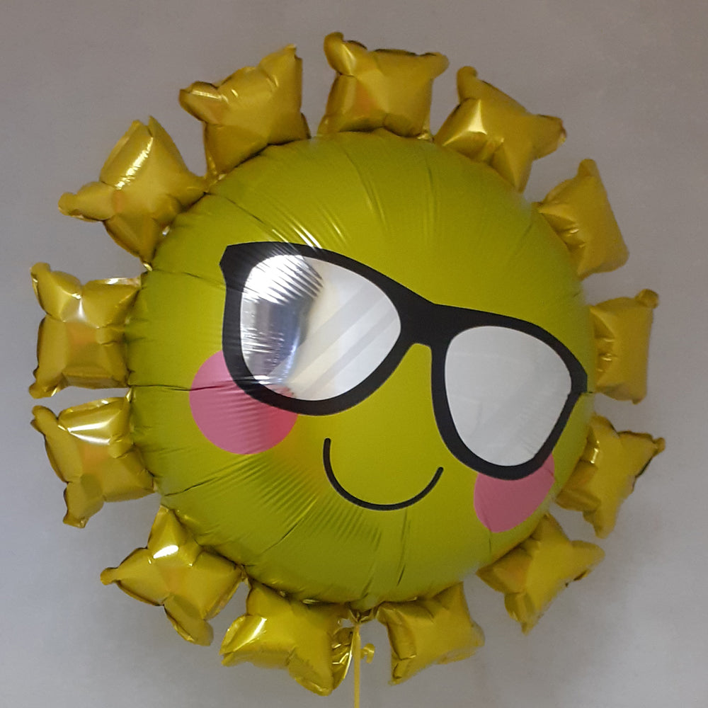 Sun with Shades Balloon - uninflated