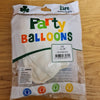 White Balloons - E02 bag of 3 Eire Pastel white Balloons