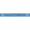 Birthday Glitz Strip Banner - Blue 30th Birthday