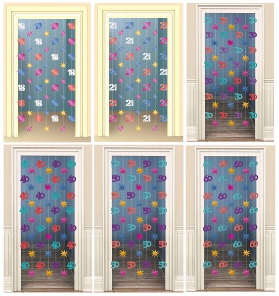 Doorway Curtain - 40 Multicoloured