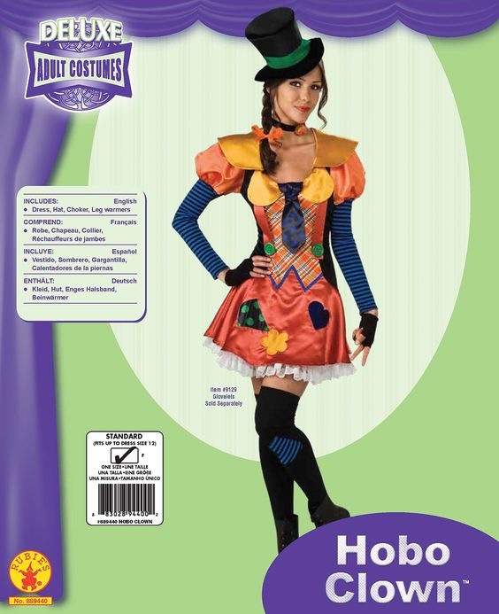 Adult Deluxe Hobo Clown Costume