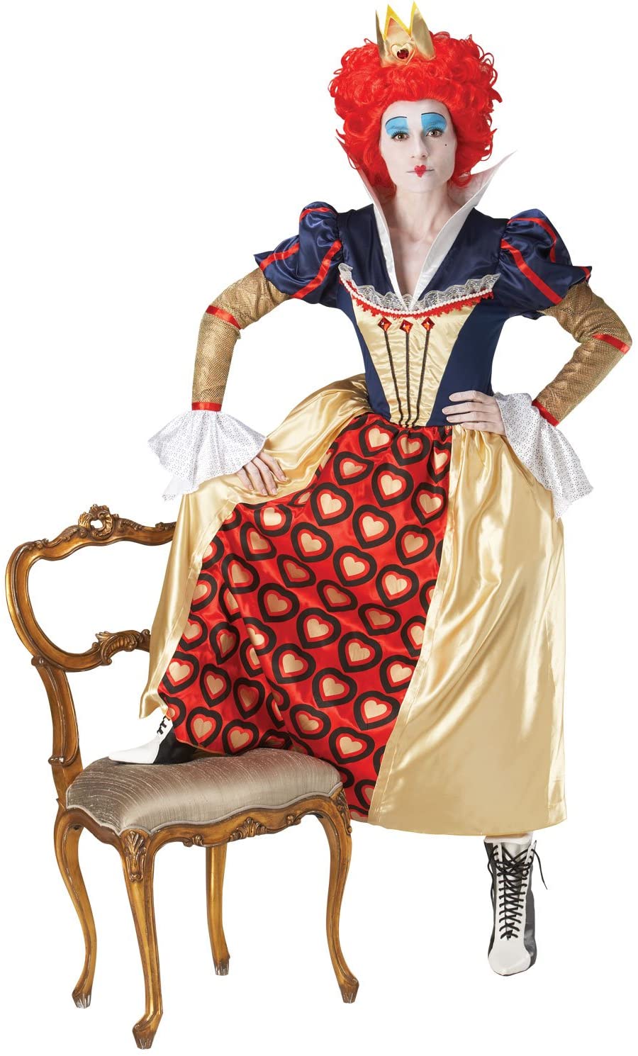 Adult Deluxe Red Queen "Alice in Wonderland" Costume - Large