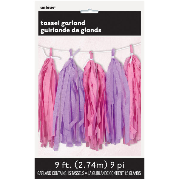 Tassel Garland - Pink & Lilac